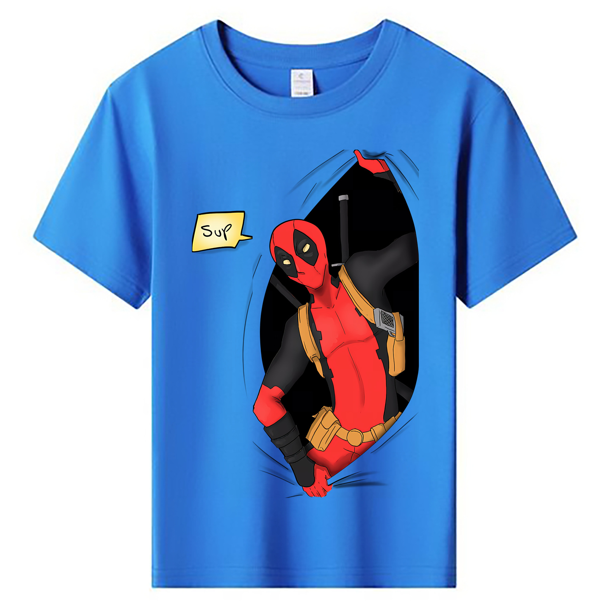（画像用） Deadpool デッドプール 綿100％キッズTシャツ（フロントプリント）